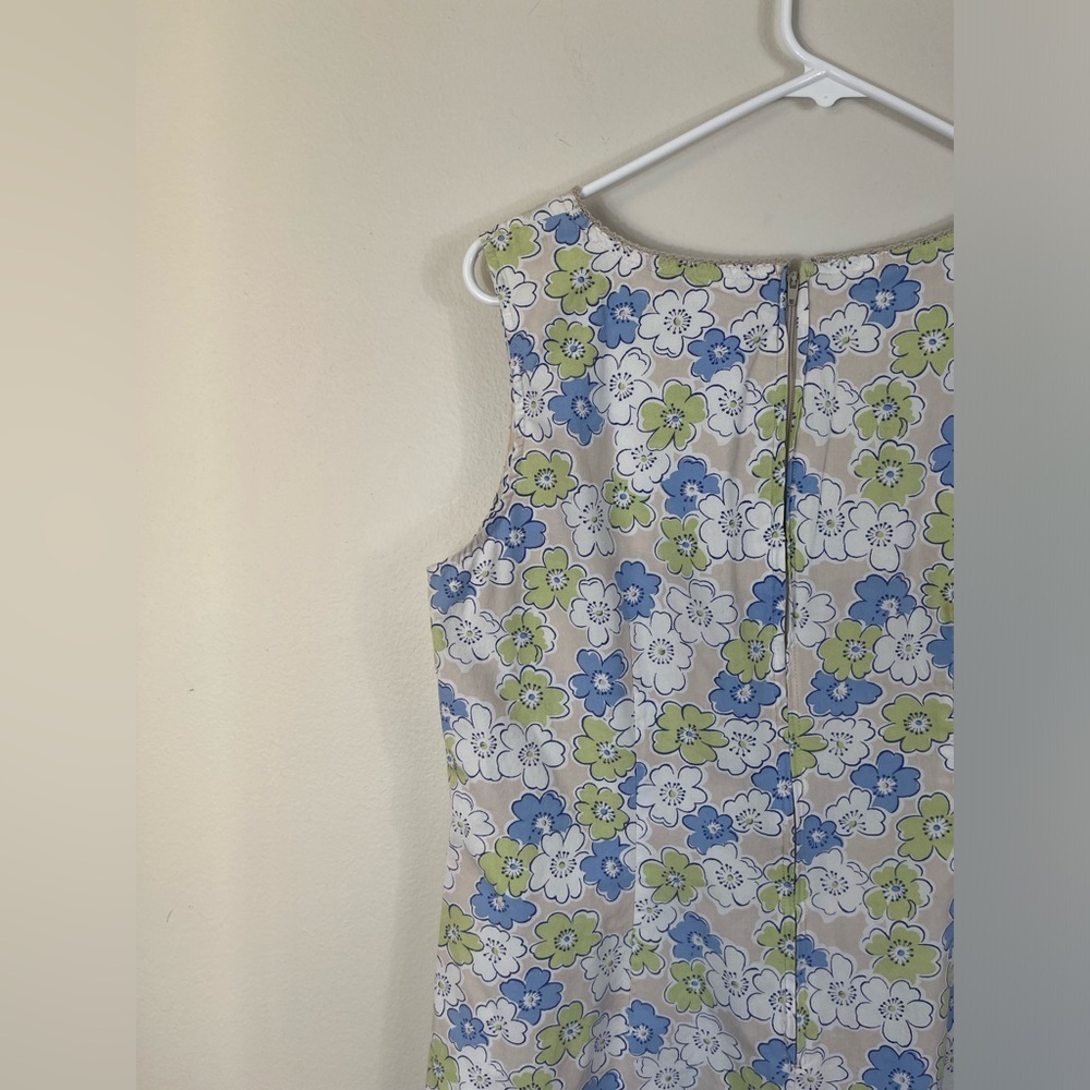 Faded Glory Authentic 1972 Vintage Floral Sleeveless Dress Cotton Size 14 - Picture 9 of 14